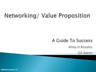 Networking/ Value Proposition