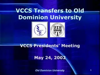 VCCS Transfers to Old Dominion University