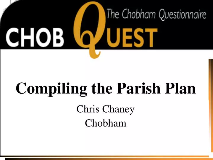 compiling the parish plan