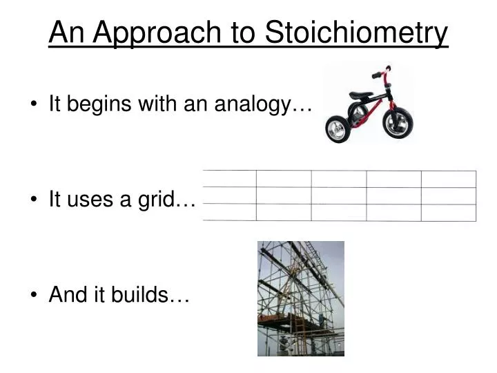 an approach to stoichiometry