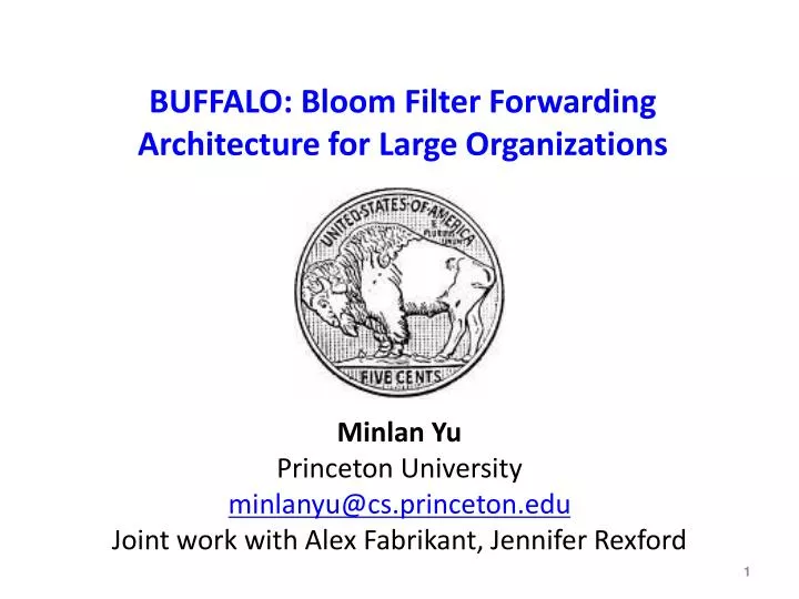 buffalo bloom filter forwarding architecture for large organizations