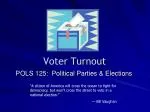 Voter Turnout - slide 1