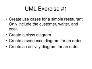 UML Exercise #1