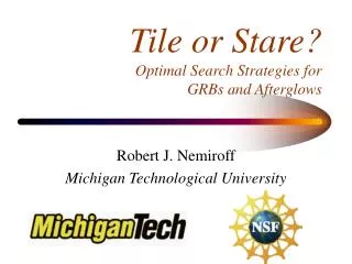 Tile or Stare? Optimal Search Strategies for GRBs and Afterglows