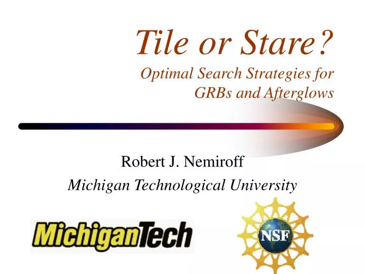 tile or stare optimal search strategies for grbs and afterglows