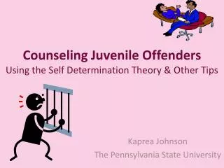 Counseling Juvenile Offenders Using the Self Determination Theory &amp; Other Tips
