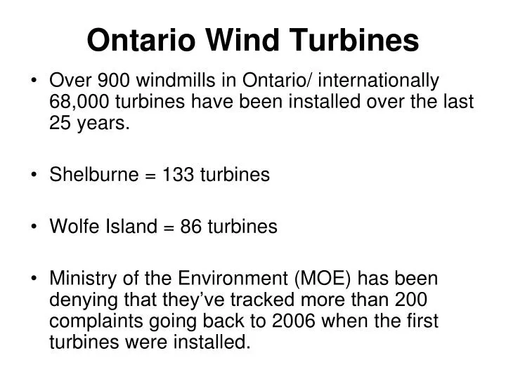 ontario wind turbines