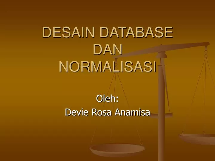 desain database dan normalisasi