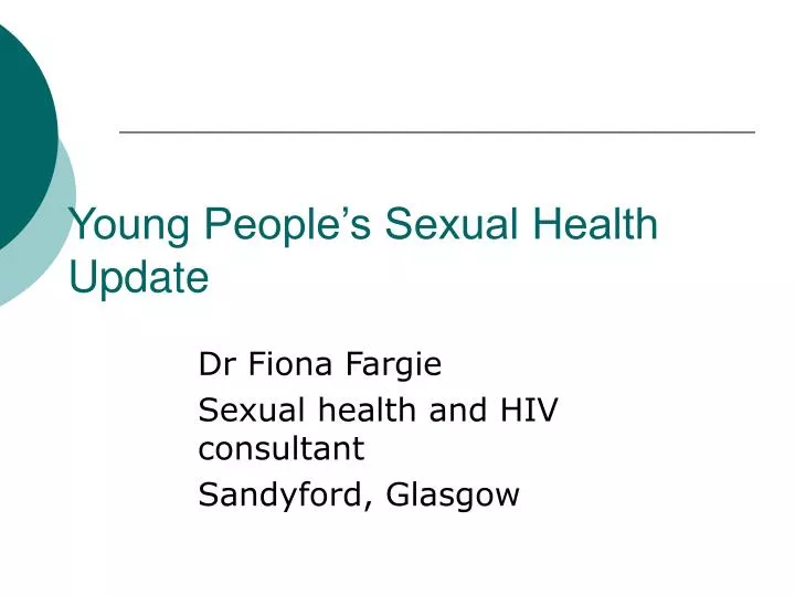 young people s sexual health update