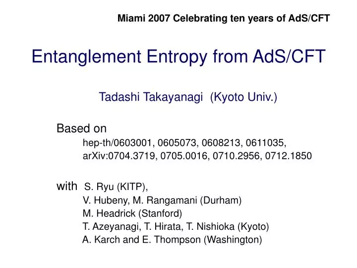 entanglement entropy from ads cft