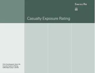 Casualty Exposure Rating