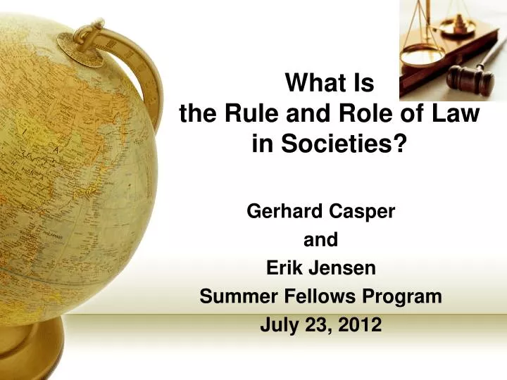 what is the rule and role of law in societies