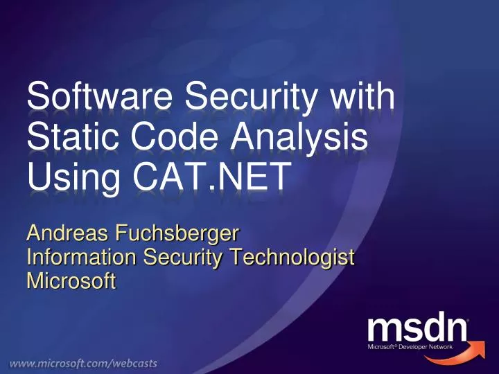 software security with static code analysis using cat net