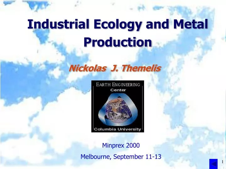 industrial ecology and metal production