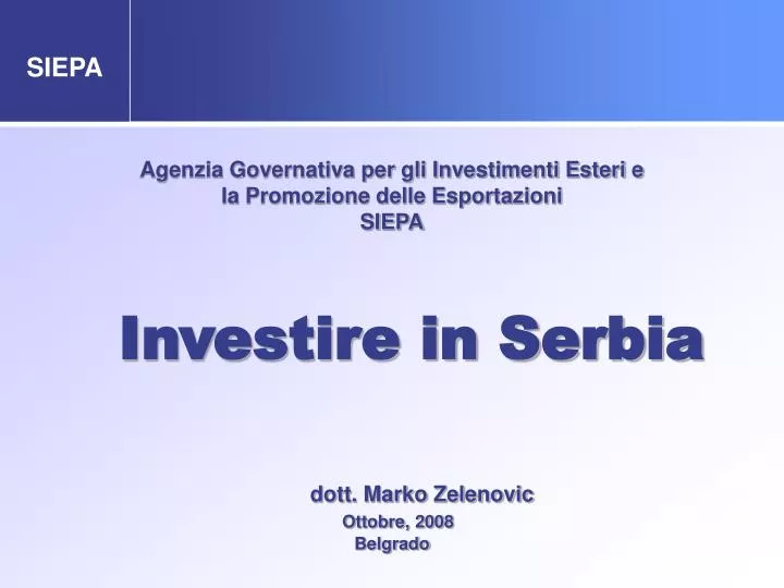 investire in serbia