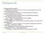 Serial protocols - slide 1