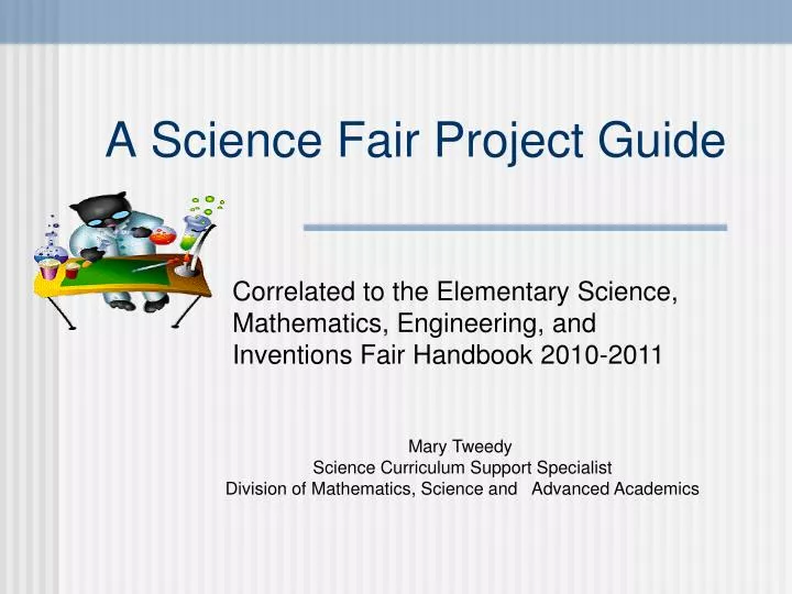 a science fair project guide