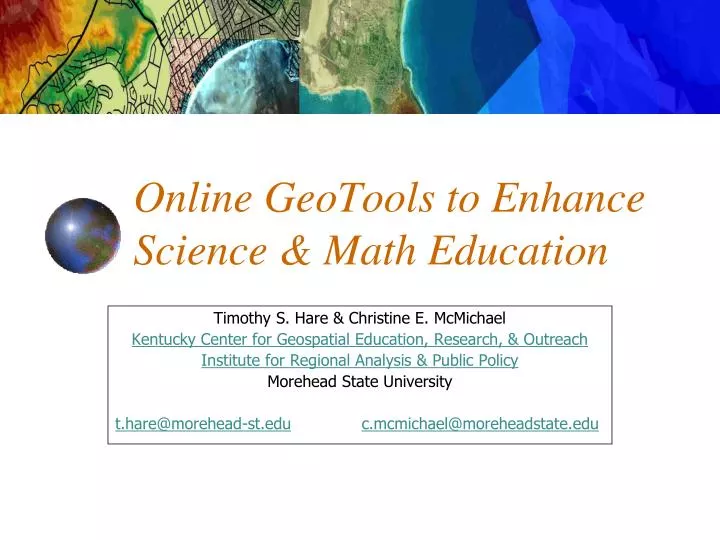 online geotools to enhance science math education