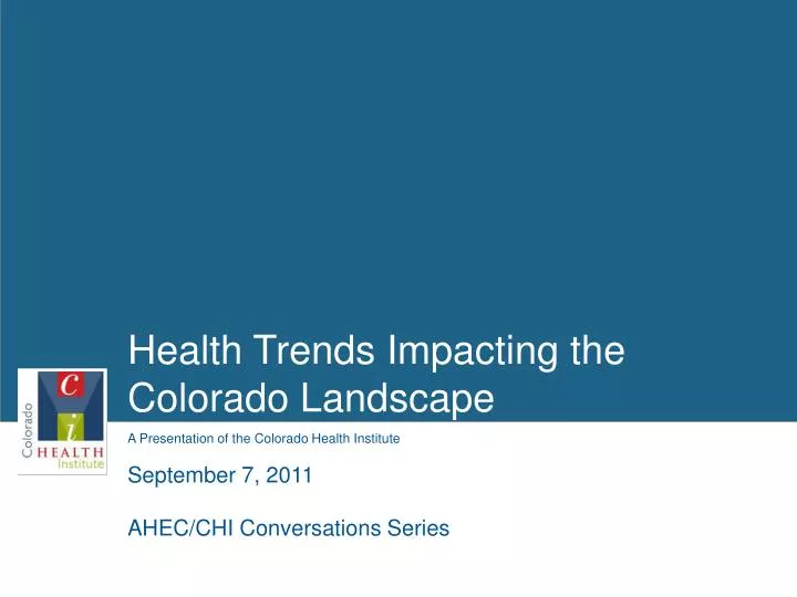 health trends impacting the colorado landscape