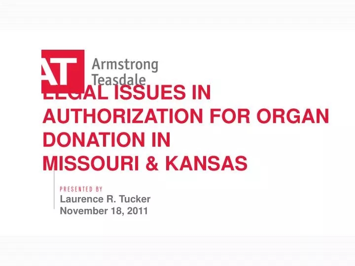legal issues in authorization for organ donation in missouri kansas