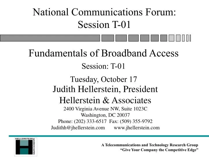 national communications forum session t 01