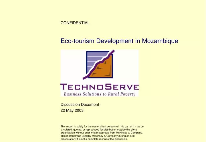 eco tourism development in mozambique
