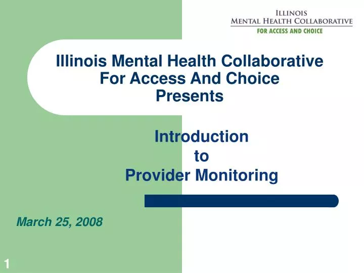 illinois mental health collaborative for access and choice presents