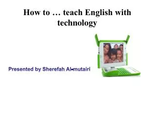 How to … teach English with technology