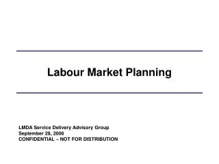 Labour Market Planning