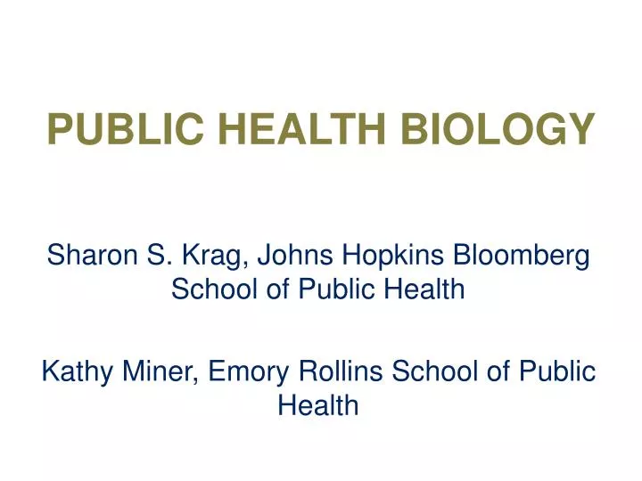 public health biology