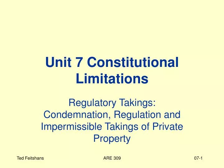 unit 7 constitutional limitations