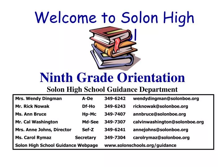 ninth grade orientation