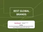 BEST GLOBAL BRANDS - slide 1