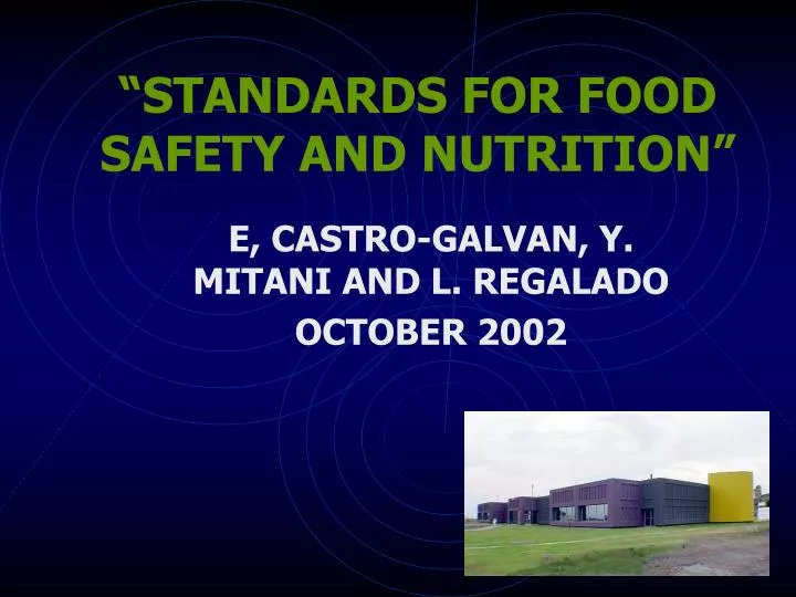 standards for food safety and nutrition
