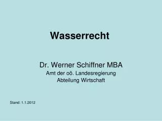 Wasserrecht