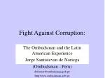 Fight Against Corruption: