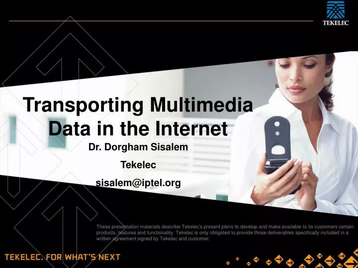 transporting multimedia data in the internet