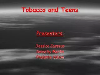 Tobacco and Teens