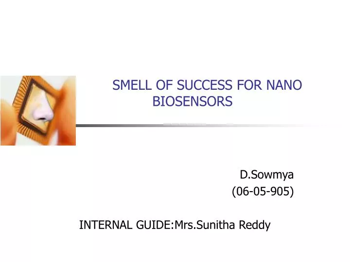 smell of success for nano biosensors