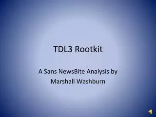 TDL3 Rootkit