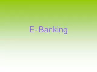 e banking