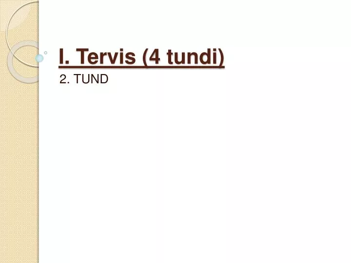 i tervis 4 tundi