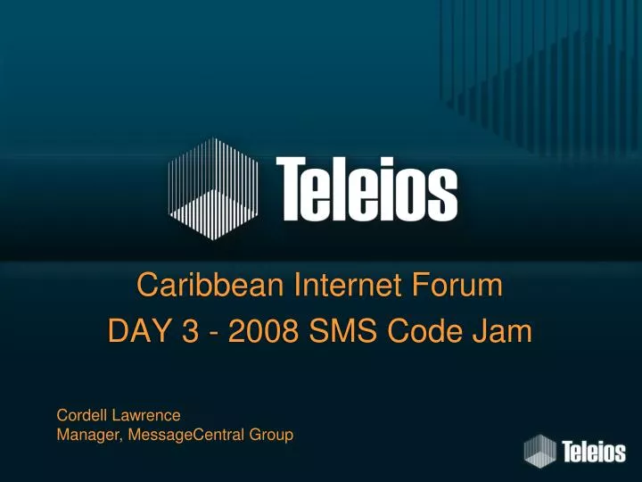 caribbean internet forum day 3 2008 sms code jam