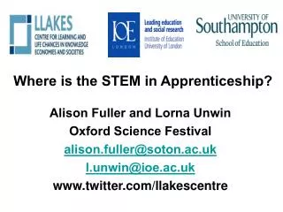 Where is the STEM in Apprenticeship?