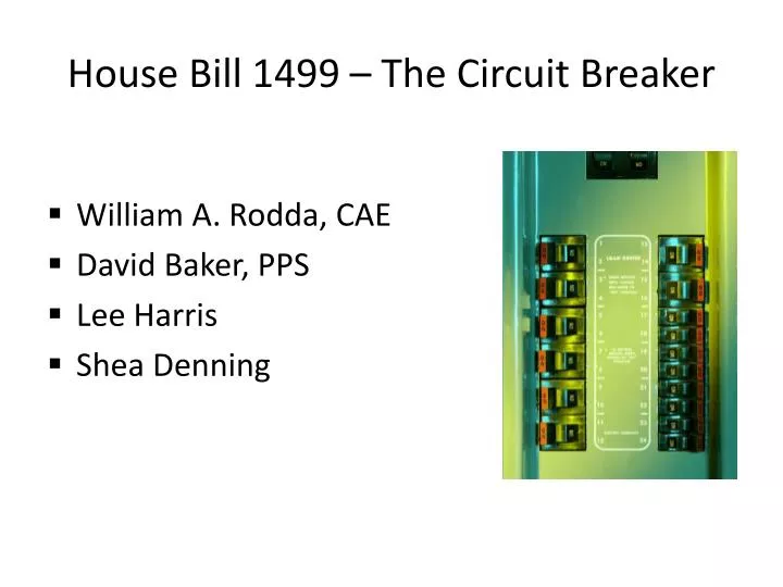 house bill 1499 the circuit breaker