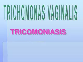 TRICHOMONAS VAGINALIS