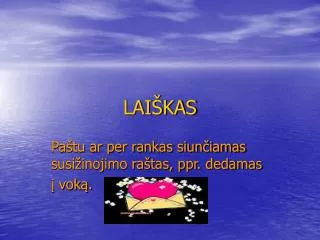 LAIŠKAS