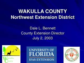 WAKULLA COUNTY Northwest Extension District