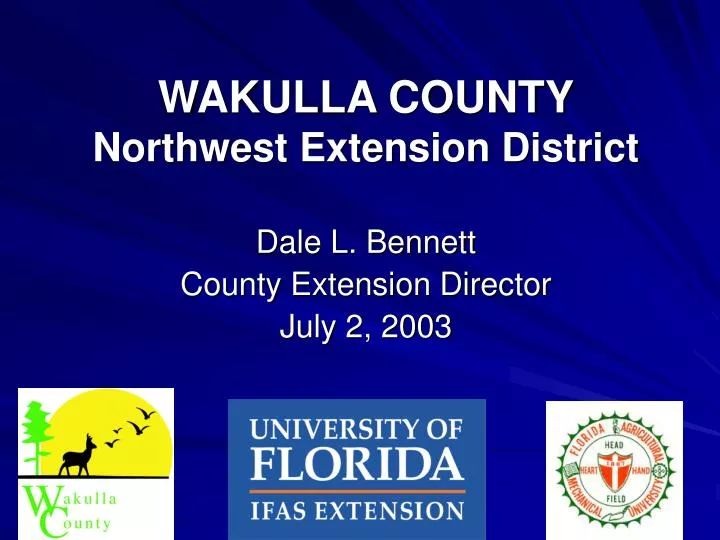 wakulla county northwest extension district