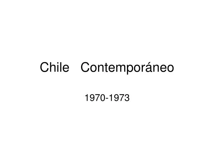 chile contempor neo